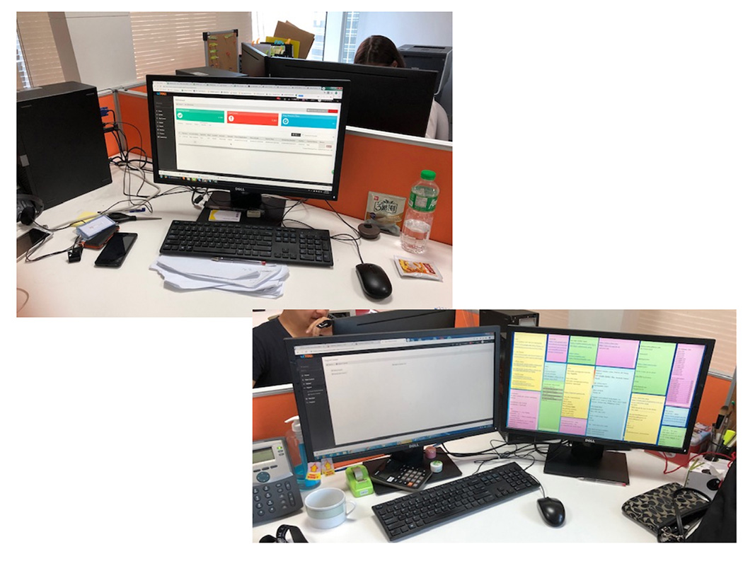 Workstations of the CS staff.